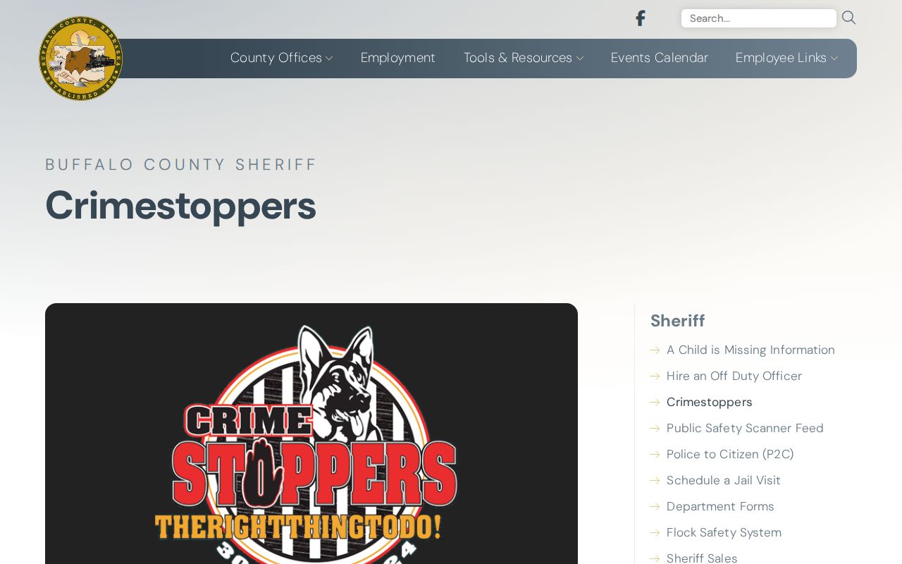 Buffalo County Crimestoppers official anonymous crime-tip information